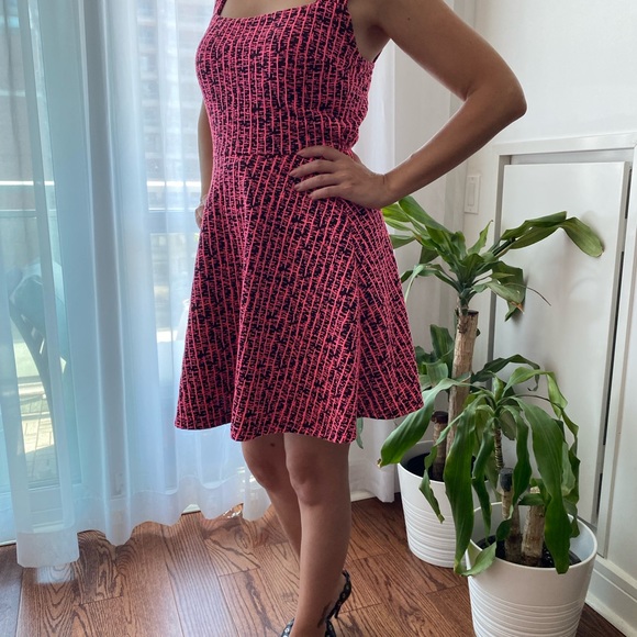 Radiant Mini Pink Dress With Shoulder Straps - Picture 8 of 8